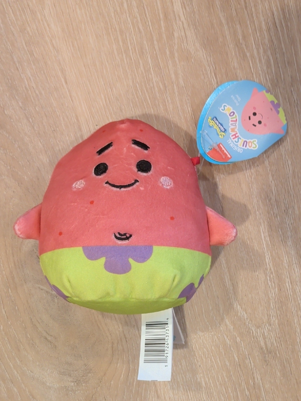 Claire's Exclusive Patrick Star Squishmallow - Pink & Lime Green Squishy Toy